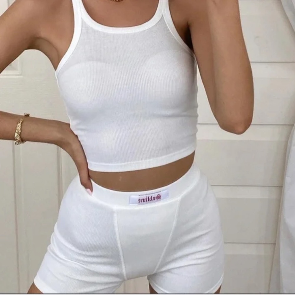 Highrack Sublime White biker shorts Size Small